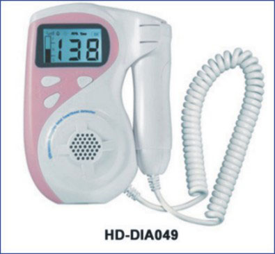 LCD Display Pocket Hand-held Fetal Doppler