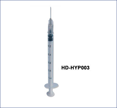 Disposable insulin syringe